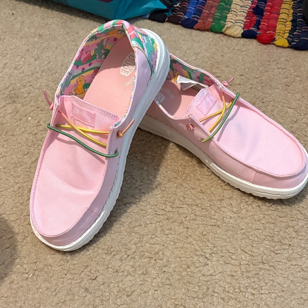 Girls My Little Pony Hey Dude’s sz 6 Women’s sz 8